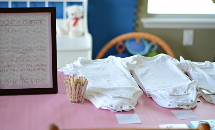 paint a babygrow onesie